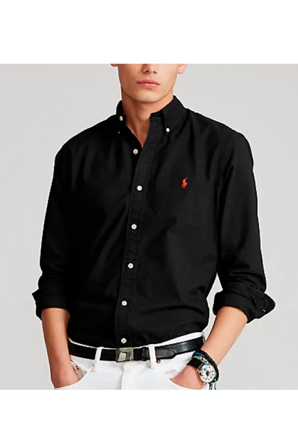 Ralph Lauren Oxford Custom Shirt Black