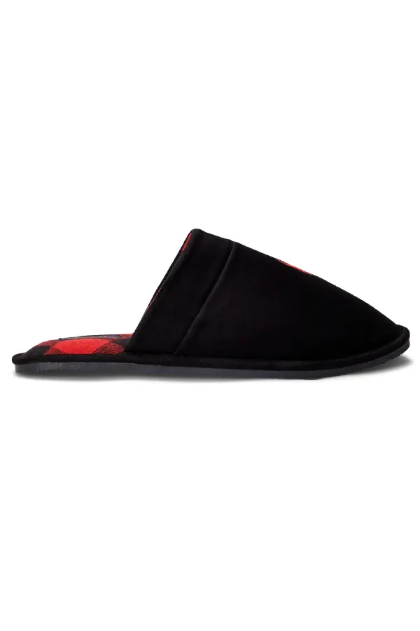 Ralph Lauren Pony Slippers Black