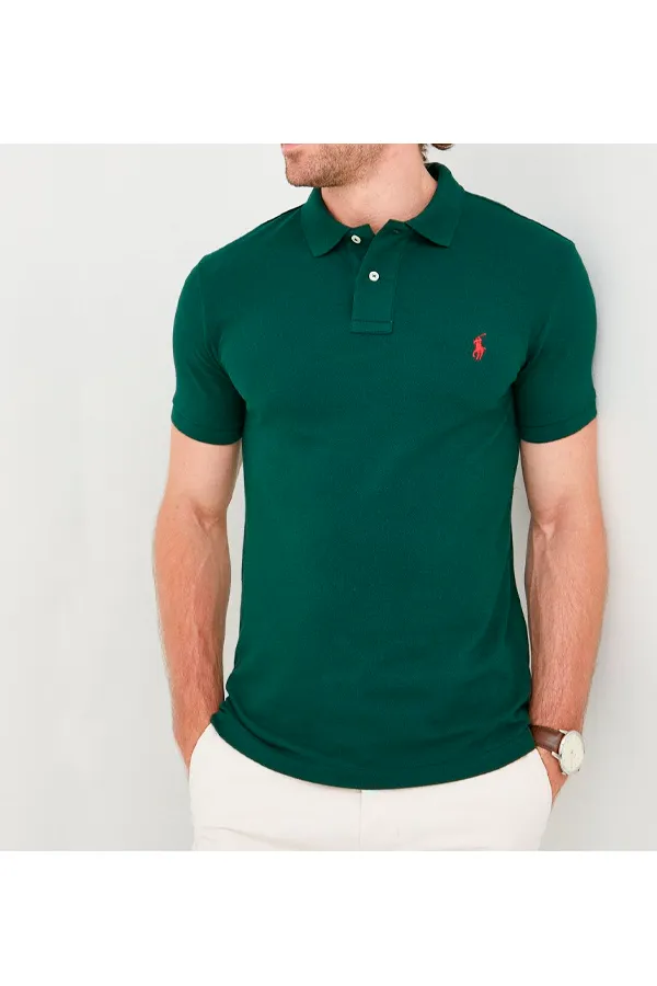 Ralph Lauren Slim Fit Polo Dark Green