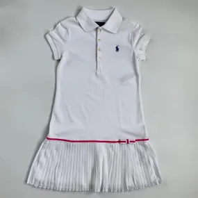 Ralph Lauren White Polo Dress With Pleat Skirt: 7 Years