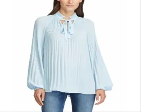 Ralph Lauren Women's Georgette Top Blue Size Small