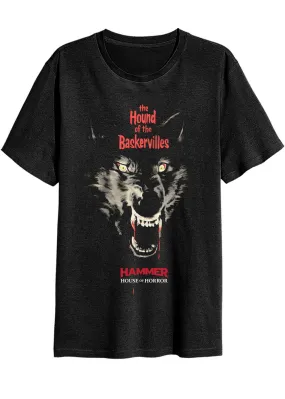 Retro Movies Hammer Horror Hound of Baskervilles T-Shirt Black