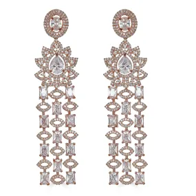 Rose Gold Chandelier Earrings (Buy Now)