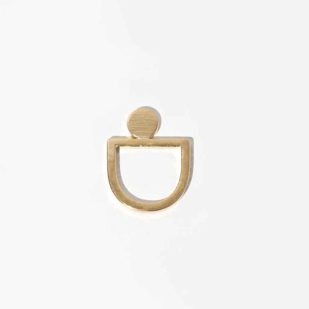 SALE - Minimalist Sun Ring - Brass