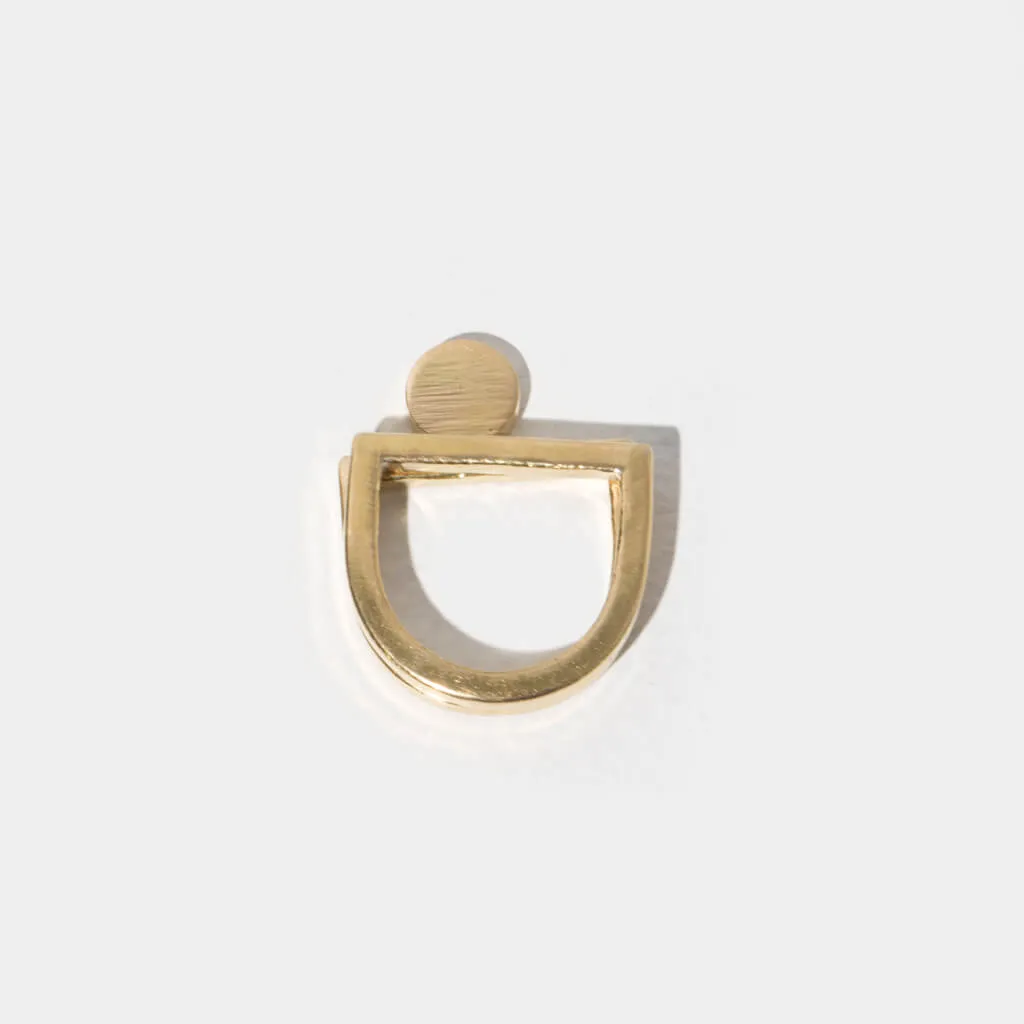 SALE - Minimalist Sun Ring - Brass