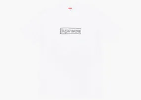 Supreme KAWS Chalk Logo Tee White