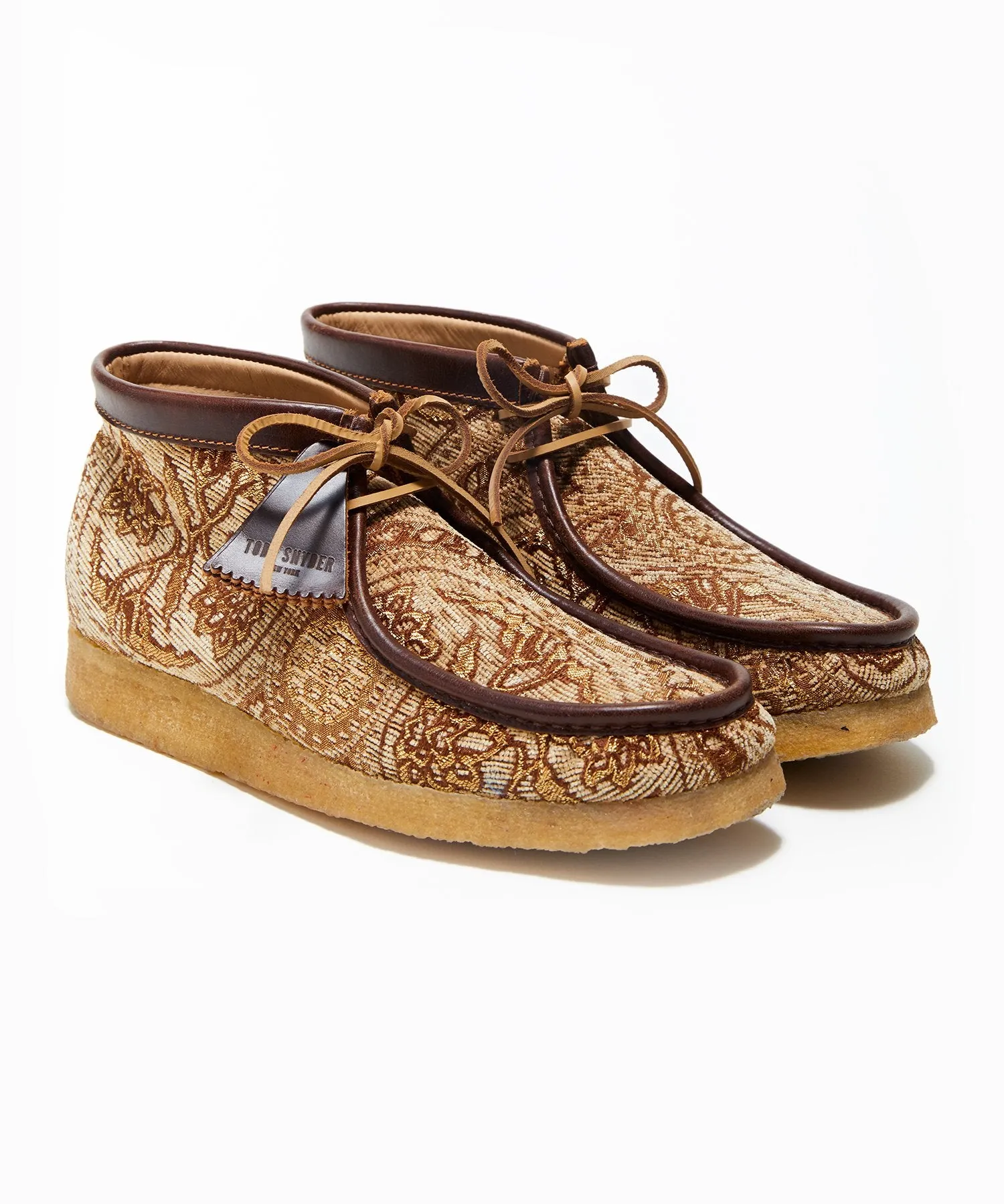 Todd Snyder x Clarks Originals Brown Paisley Wallabee Boot