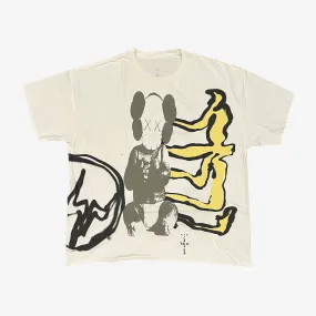 Travis Tee KAWS Aged Yellow