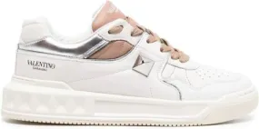 Valentino Garavani One Stud leather sneakers White