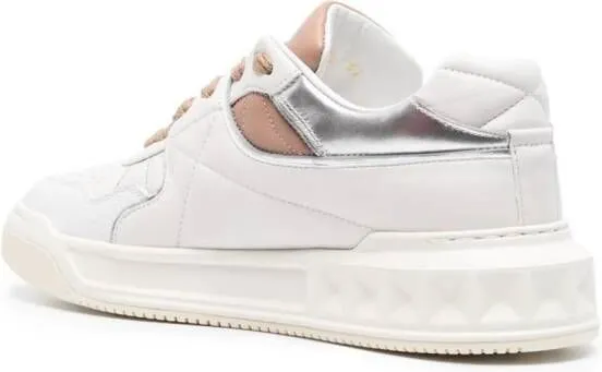 Valentino Garavani One Stud leather sneakers White