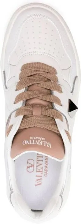 Valentino Garavani One Stud leather sneakers White