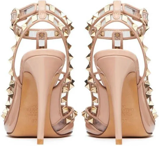 Valentino Garavani Rockstud ankle-strap pumps Pink