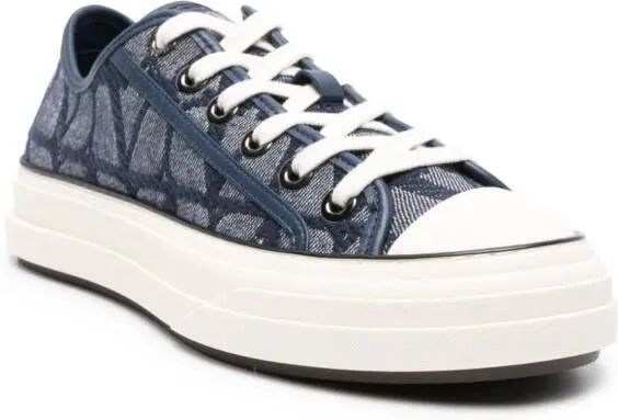 Valentino Garavani Toile Iconographe Totaloop denim sneakers Blue