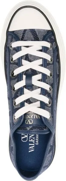 Valentino Garavani Toile Iconographe Totaloop denim sneakers Blue