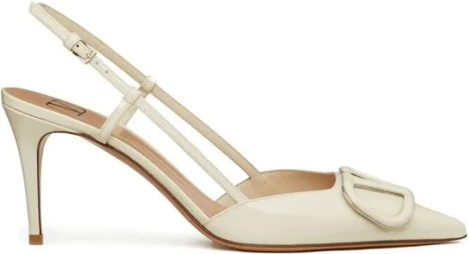 Valentino Garavani VLogo Signature slingback pumps White