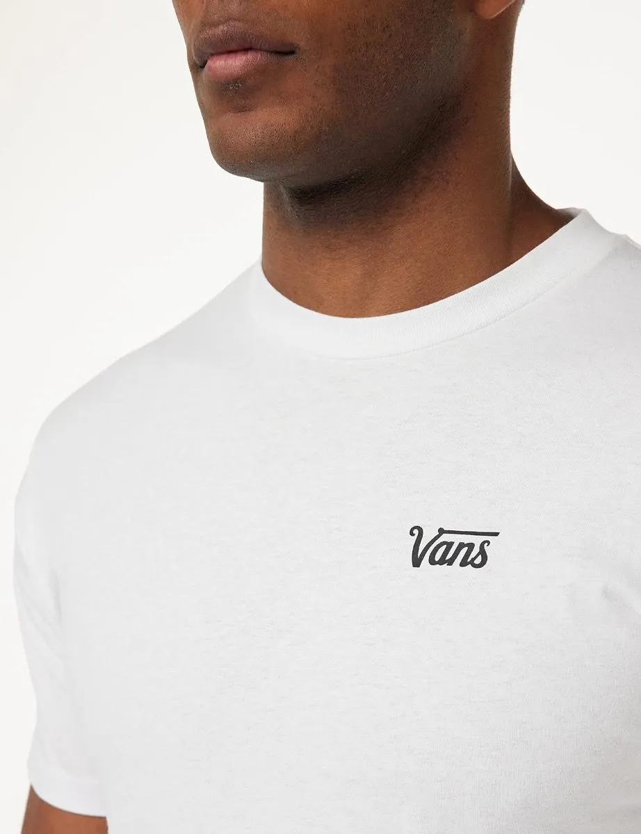 VANS Crew Neck Mini Script Logo T-Shirt White