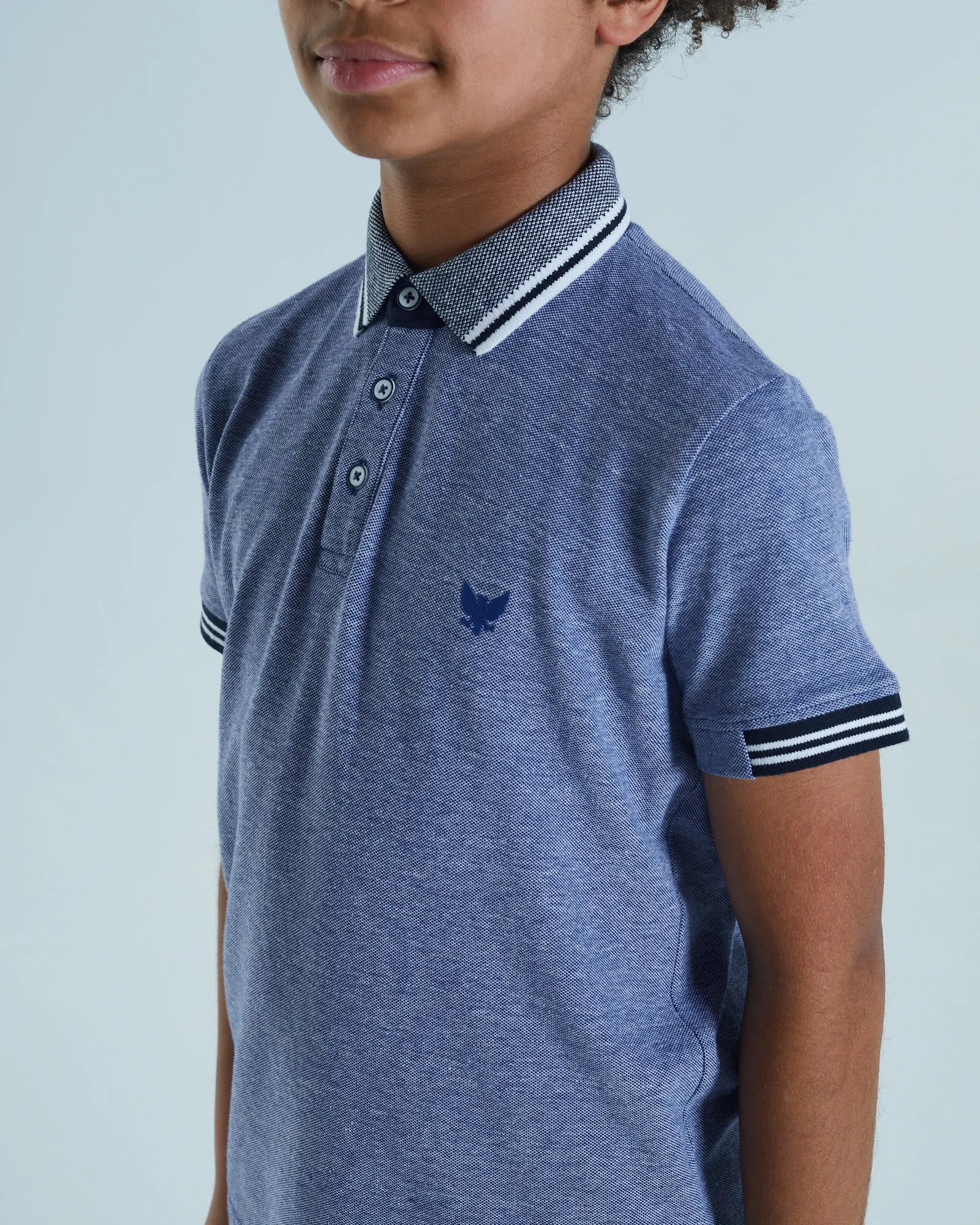 Vernon Polo Cobalt Birdseye