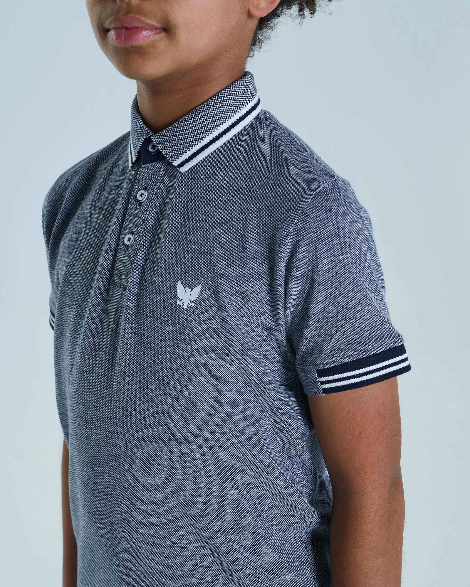 Vernon Polo Navy Blue Birdseye