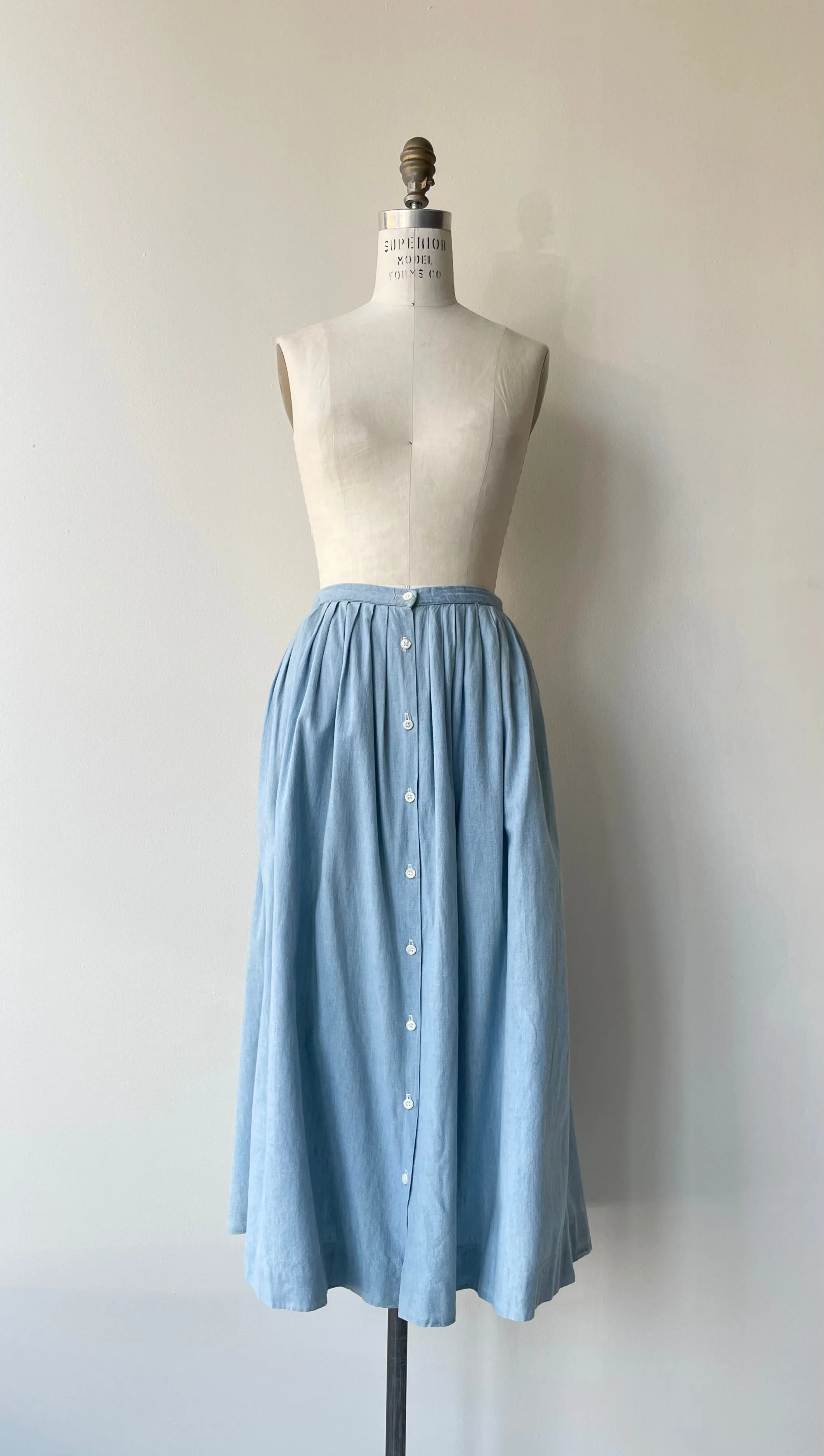 Vintage Ralph Lauren Chambray Skirt