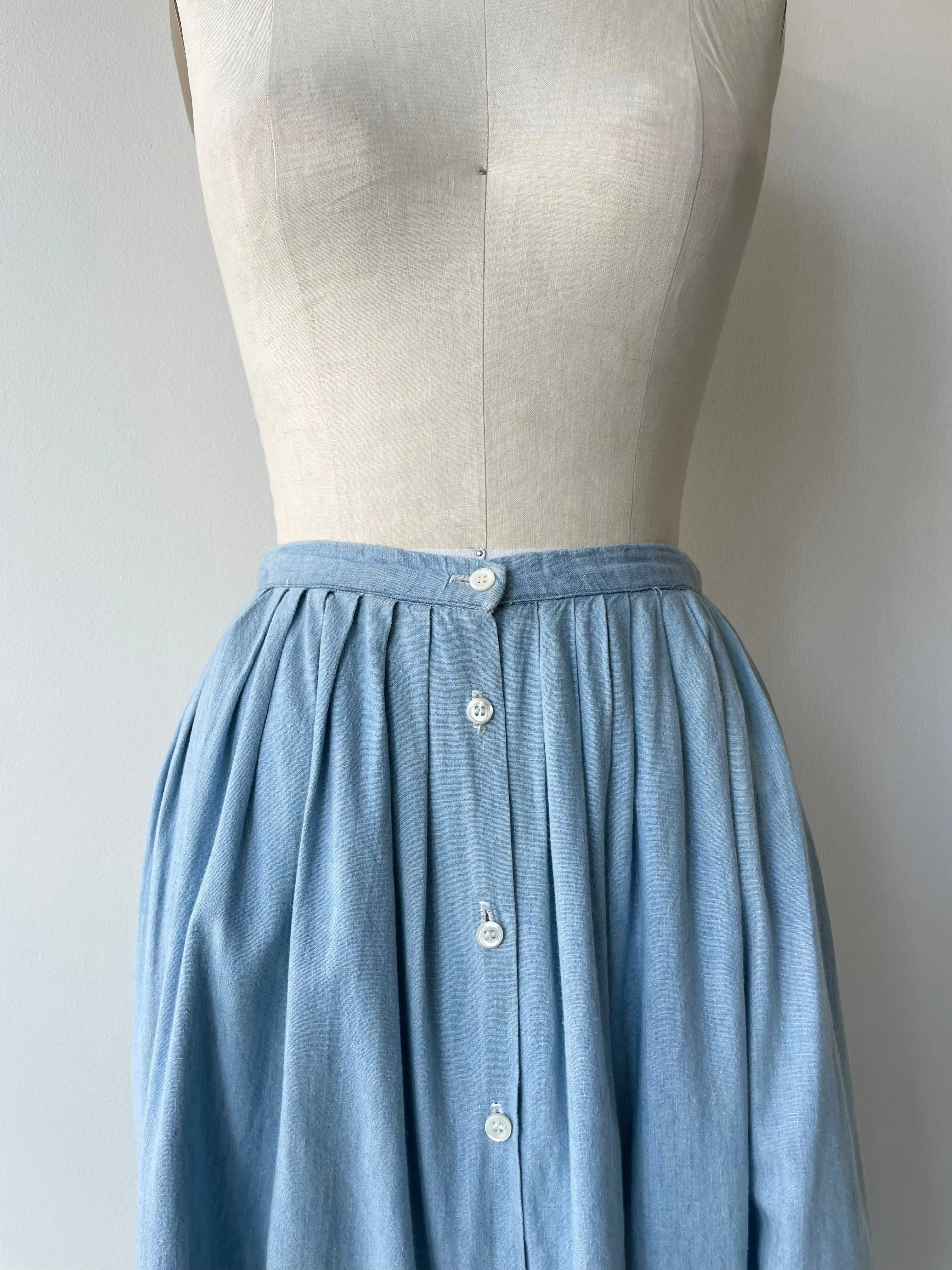 Vintage Ralph Lauren Chambray Skirt