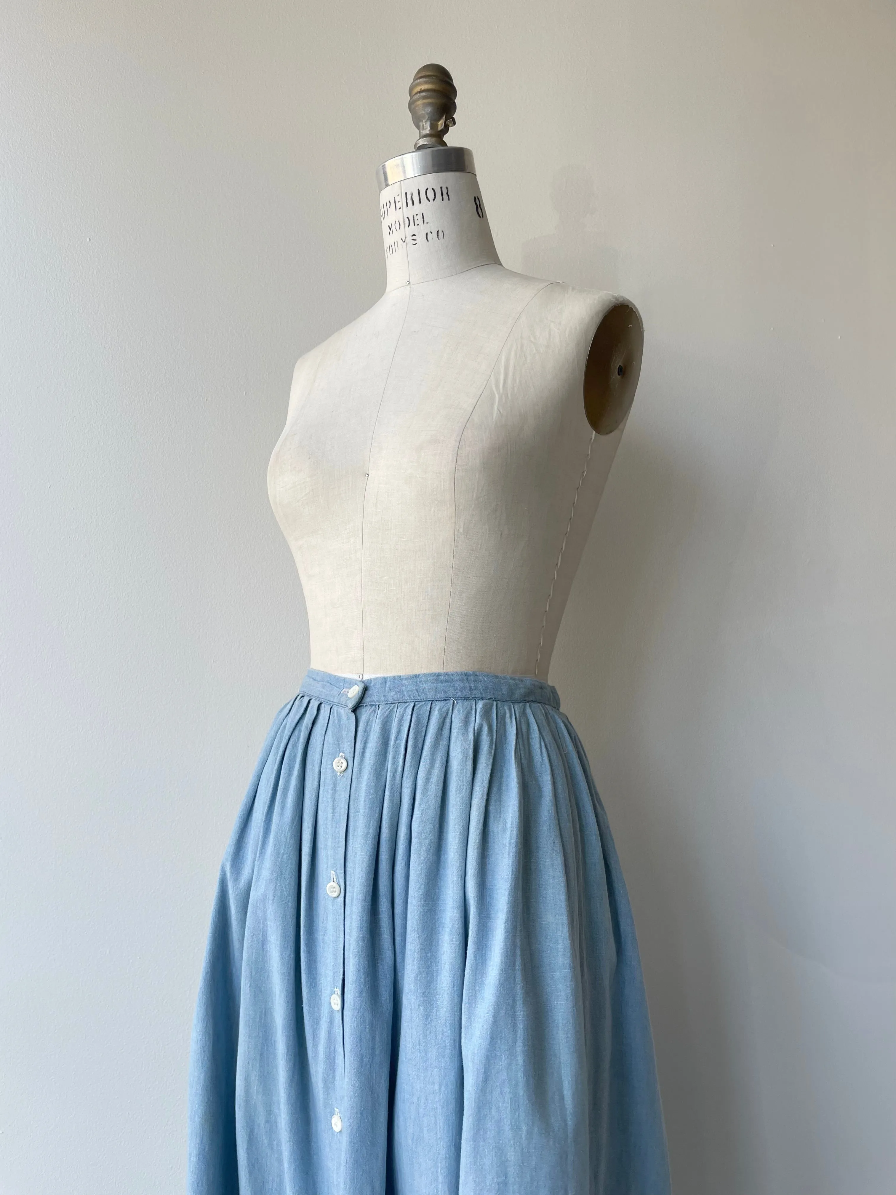 Vintage Ralph Lauren Chambray Skirt