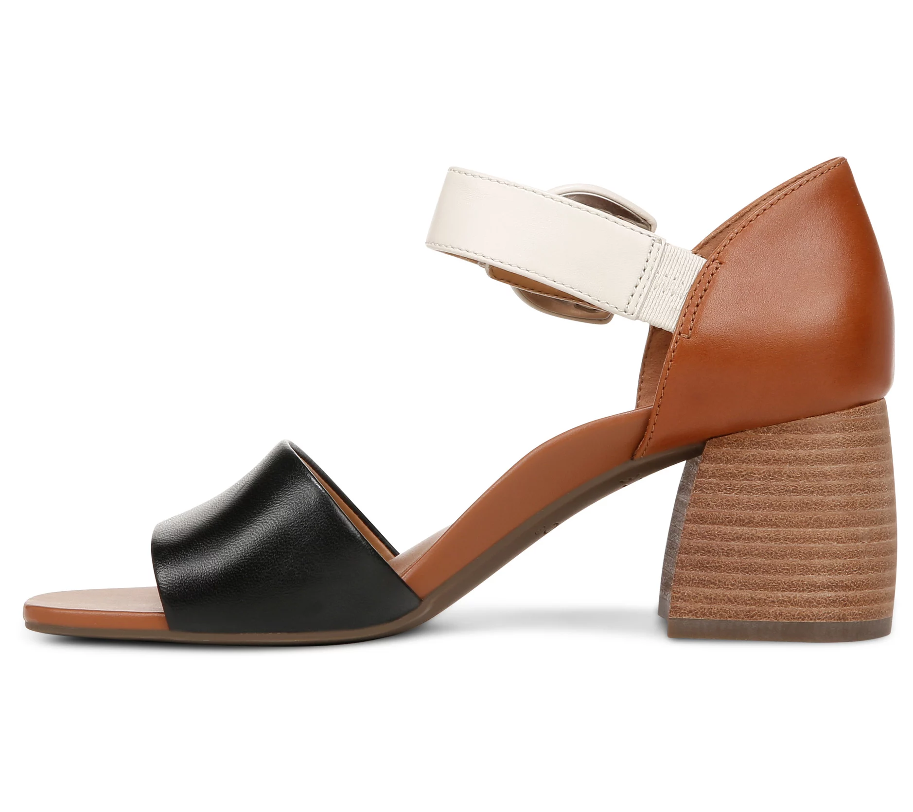 Vionic Leather or Suede Heeled Sandals - Chardonnay