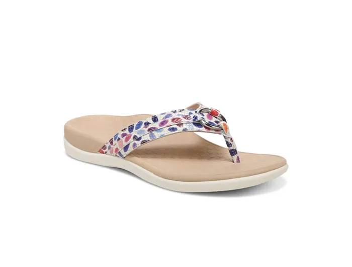 Vionic Women's Tide Aloe Confetti Toe Post Sandal