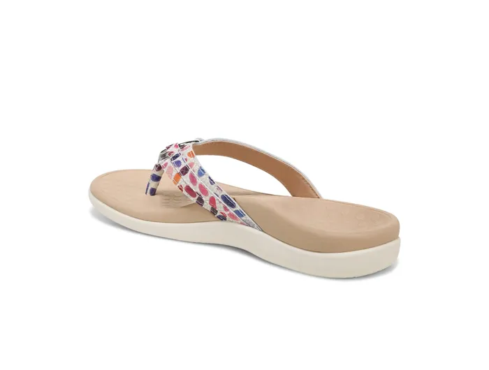 Vionic Women's Tide Aloe Confetti Toe Post Sandal