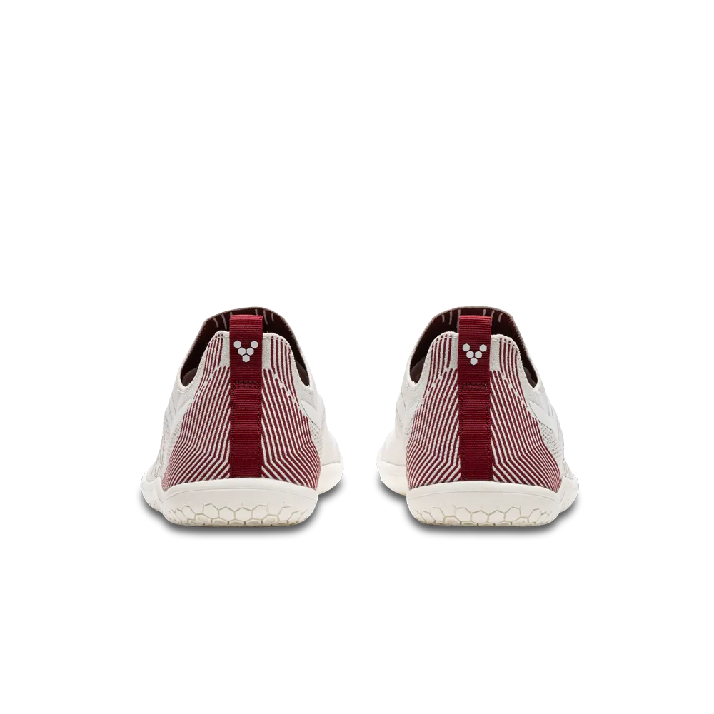 Vivobarefoot Primus Lite Knit Womens Off White/Burgundy