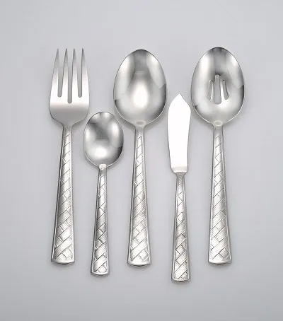 Weave Flatware Stainless Steel Made in USA 45pc Set