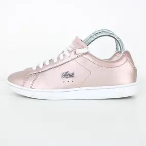 Womens LACOSTE Carnaby Evo Trainers Pink | UK 5