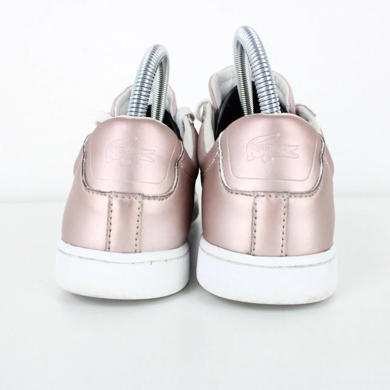 Womens LACOSTE Carnaby Evo Trainers Pink | UK 5