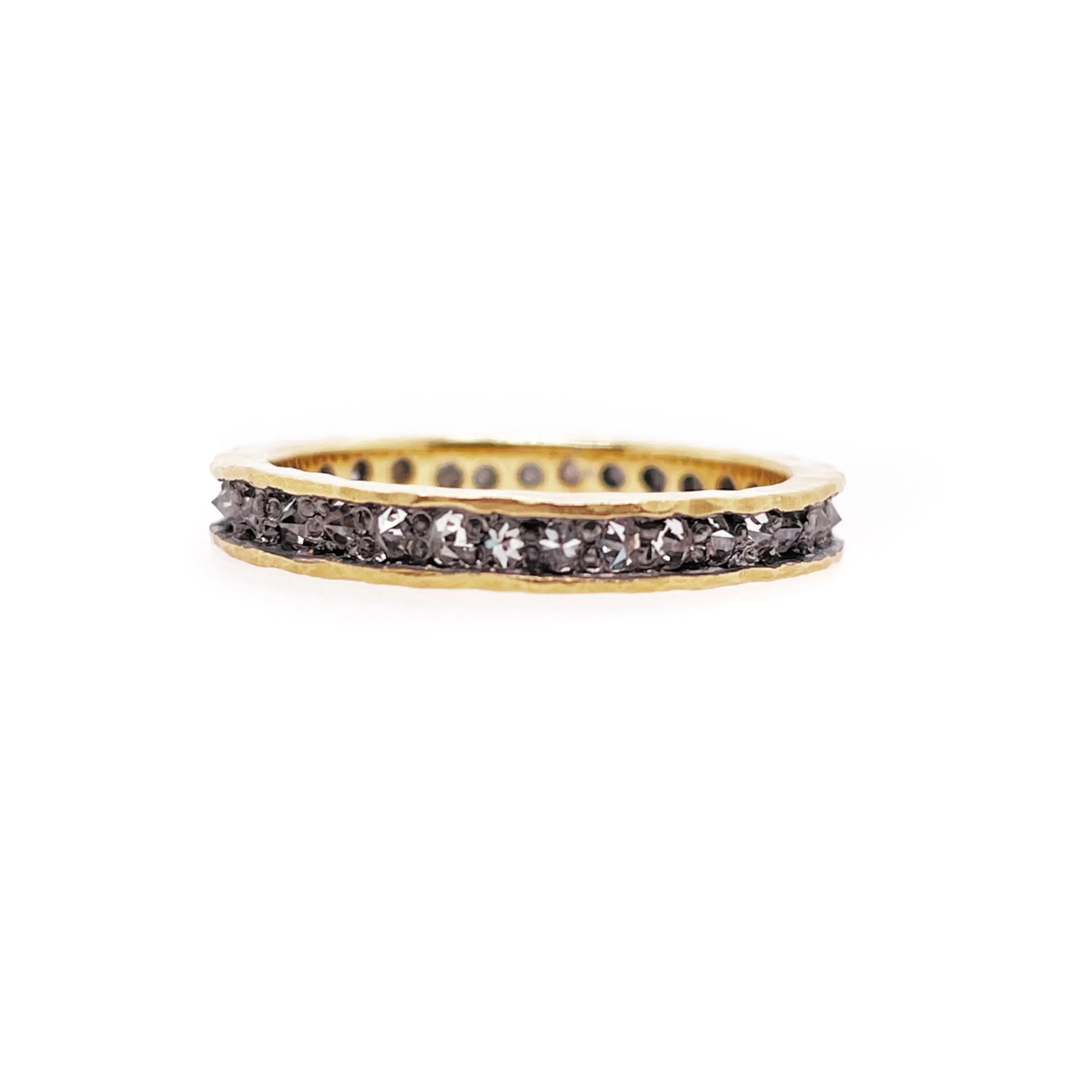 Yellow Gold Inverted Diamond Eternity Band